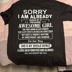 Black Tshirt with Writing on Back