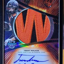 2025 Bowman U Best Trent Walker Game Used Patch Auto /10 W From Last Name