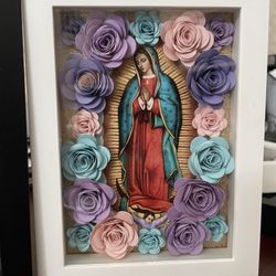 Virgen Mary Shadow Box 