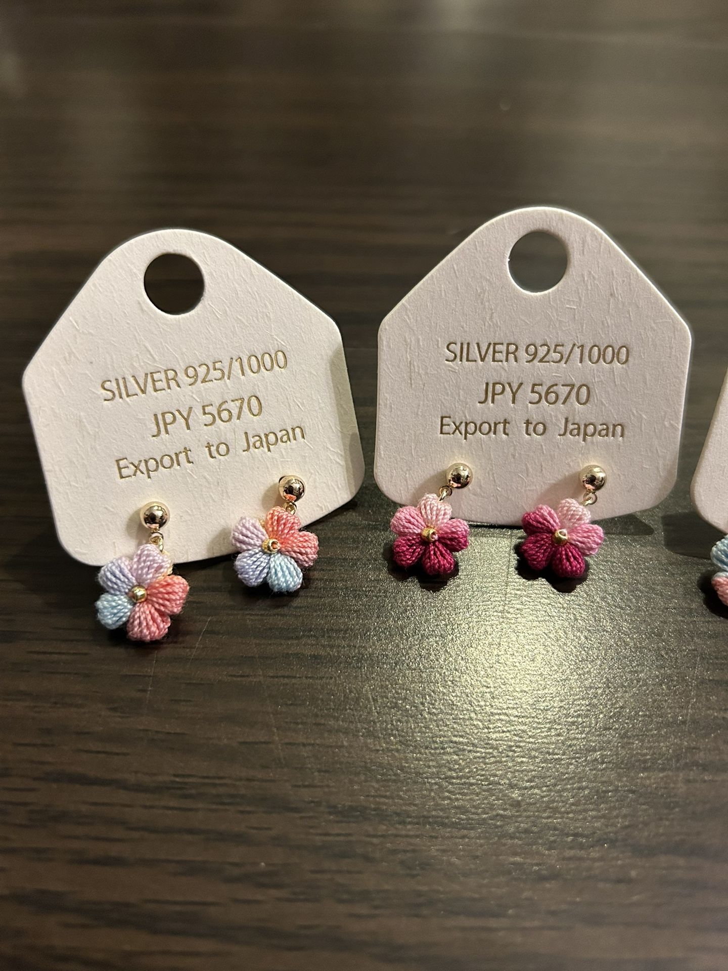 Handmade micro crochet earrings