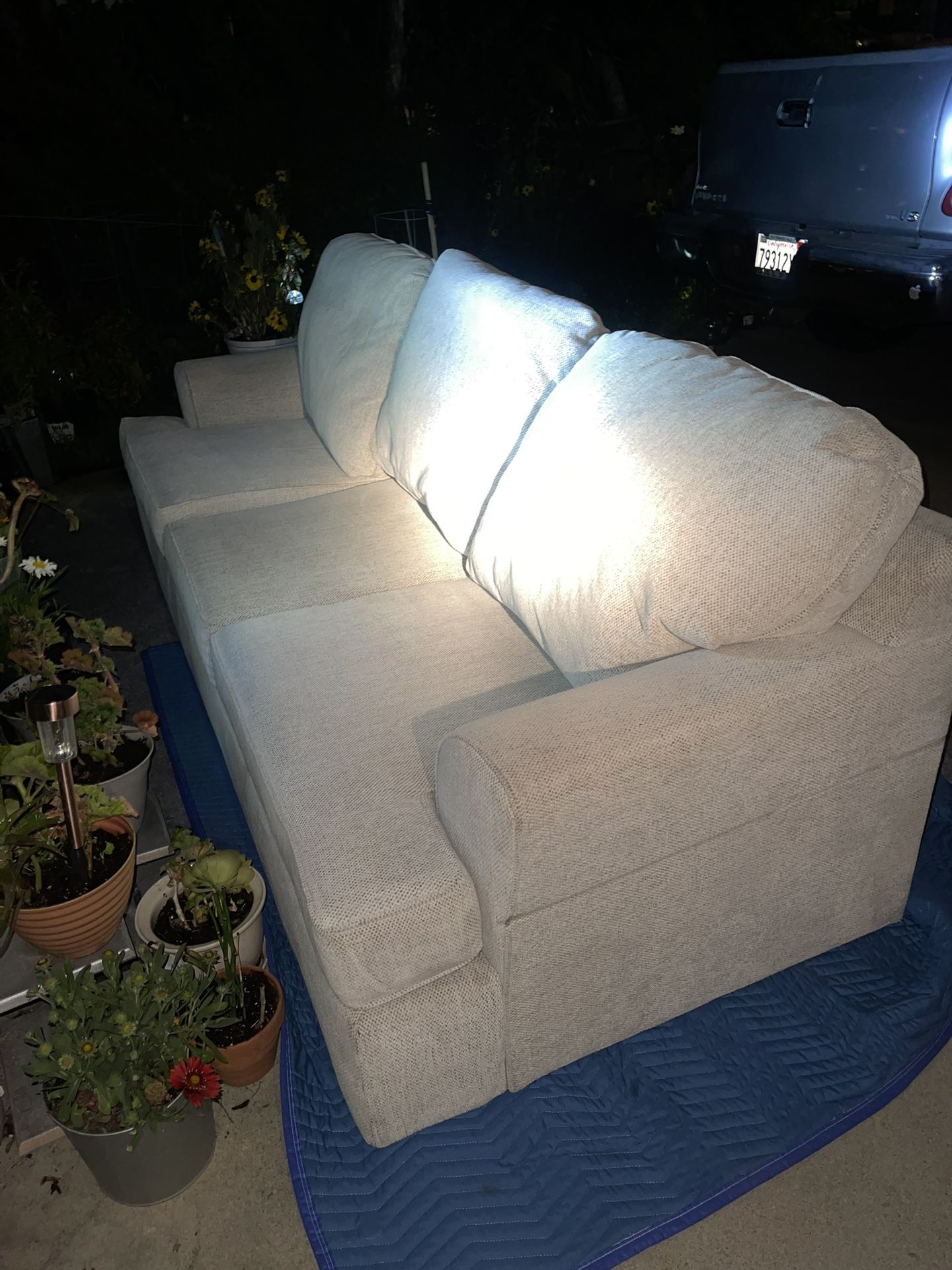 Living Spaces, Off-White, Length 10 Feet Width 4 Feet