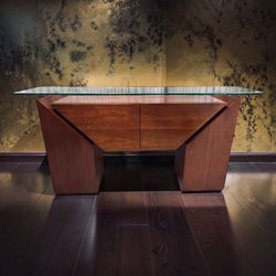 BELLISSIMO! ITALIAN POST MODERN ARCHITECTURAL CONSOLE