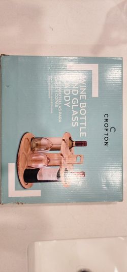 Wine Bottle And Glass Caddy