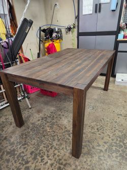 Macy's Solid Wood Dining Table with 2 Matching Benches