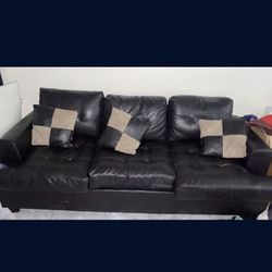 2 Black Couches 