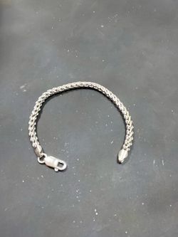 925 Sterling Silver Bracelet For Wedding 7.75 Inches Long