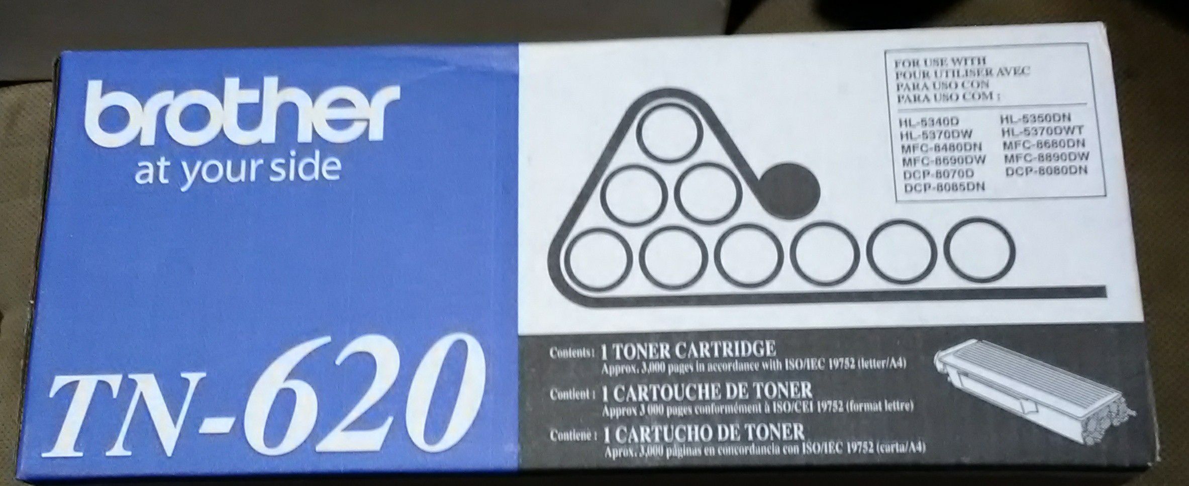 New Brother TN-620 Black Laser Toner Cartridge