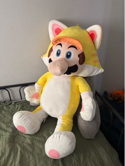 44” Official Nintendo Super Mario Bros Mario Cat Plush Life - Jumbo