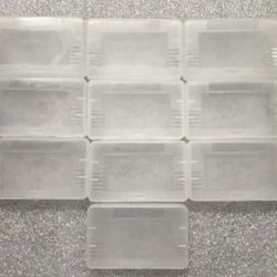 10 GBA Cases Clear Plastic Cartridge Nintendo Game Boy Advance games dust covers