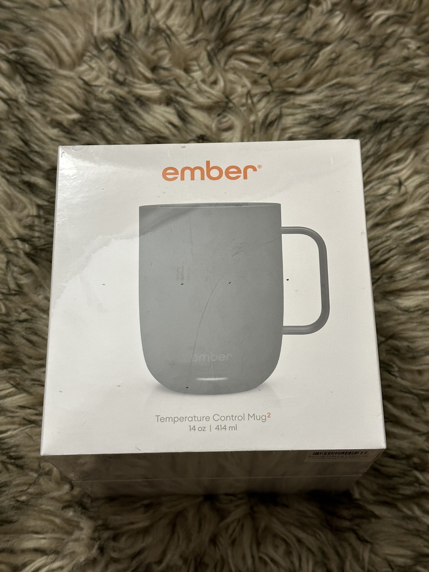 Ember Temperature Control Smart Mug 2, 14 oz, Grey, 80 min Battery Life, App Controlled Heated Coffee Mug