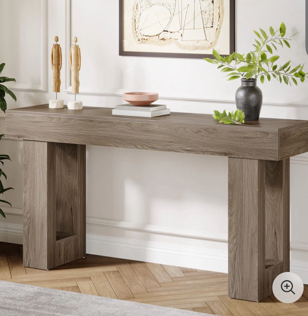 63-Inch Console Table For Entryway 2 Diferent Colors
