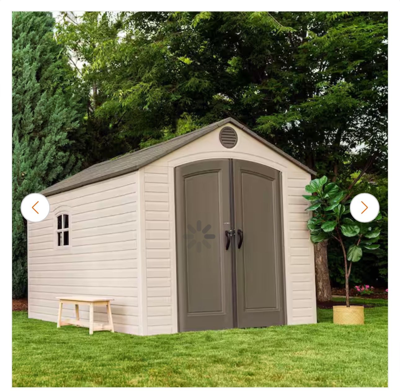 8 ft. x 12.5 ft. Resin Outdoor Storage Shed