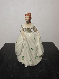 Irish woman porcelain.