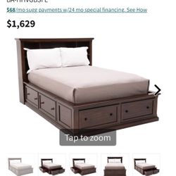 Full Size Bed With Chest Mattress Not Included