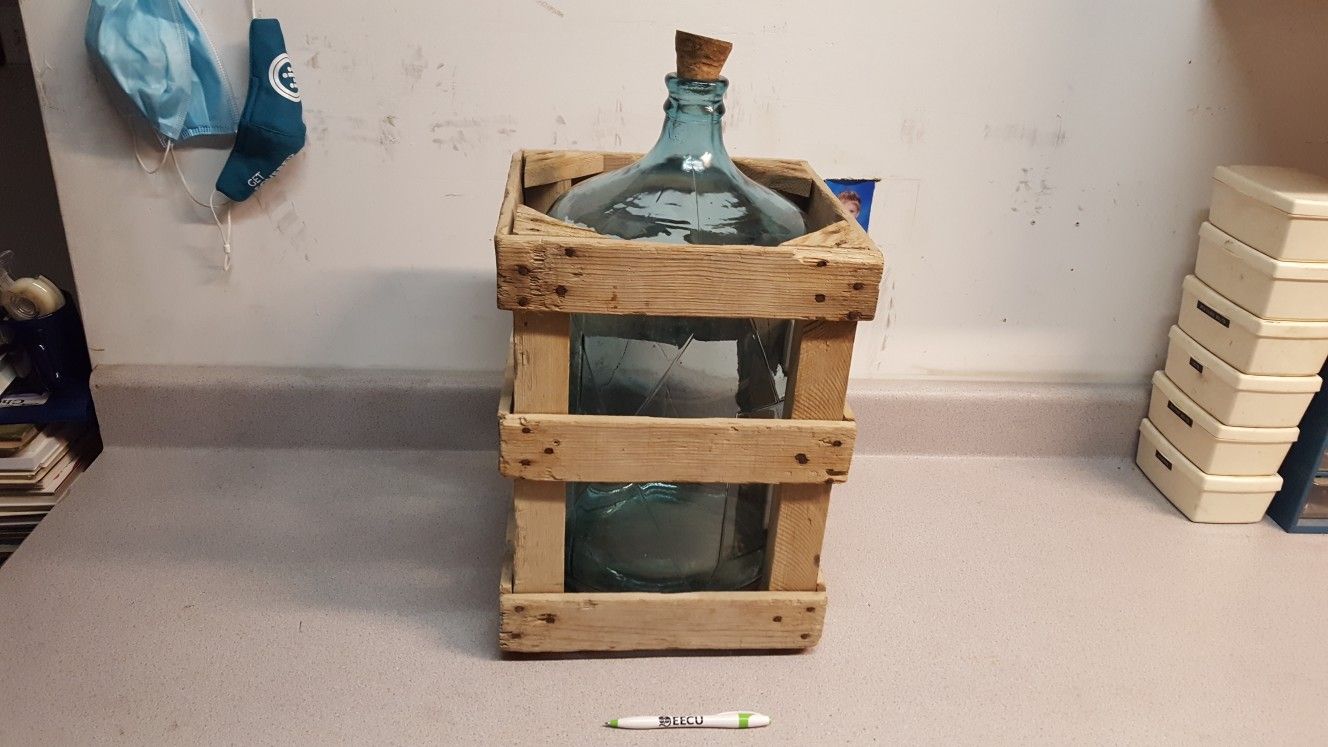 Water Jug +Krate Vintage