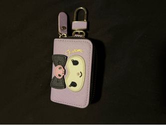 Kuromi key fob zip