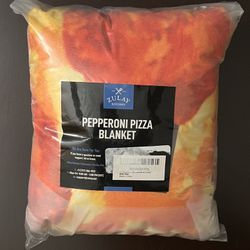 Zulay Kitchen 60” Giant Pepperoni Pizza Blanket - Round, Novelty