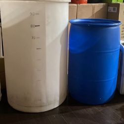 100 Gallon Water Tank & 55 Gallon Water Tank 