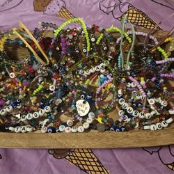 Handmade Unique Beautiful Beaded/Charm Bracelets made with ❤️