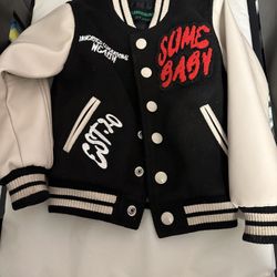 Slime Baby Leather Sleeved Jacket 