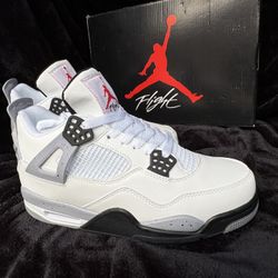 Jordon 4 “ White Cement “ Size 10 