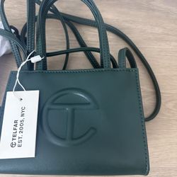 Brand New Teflar Purse Green Mini