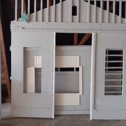 Pottery Barn Bed Kids Play House Loft Bed