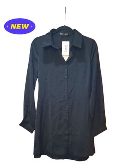 NEW Dazy Long Sleeve Shirt Dress Size XL