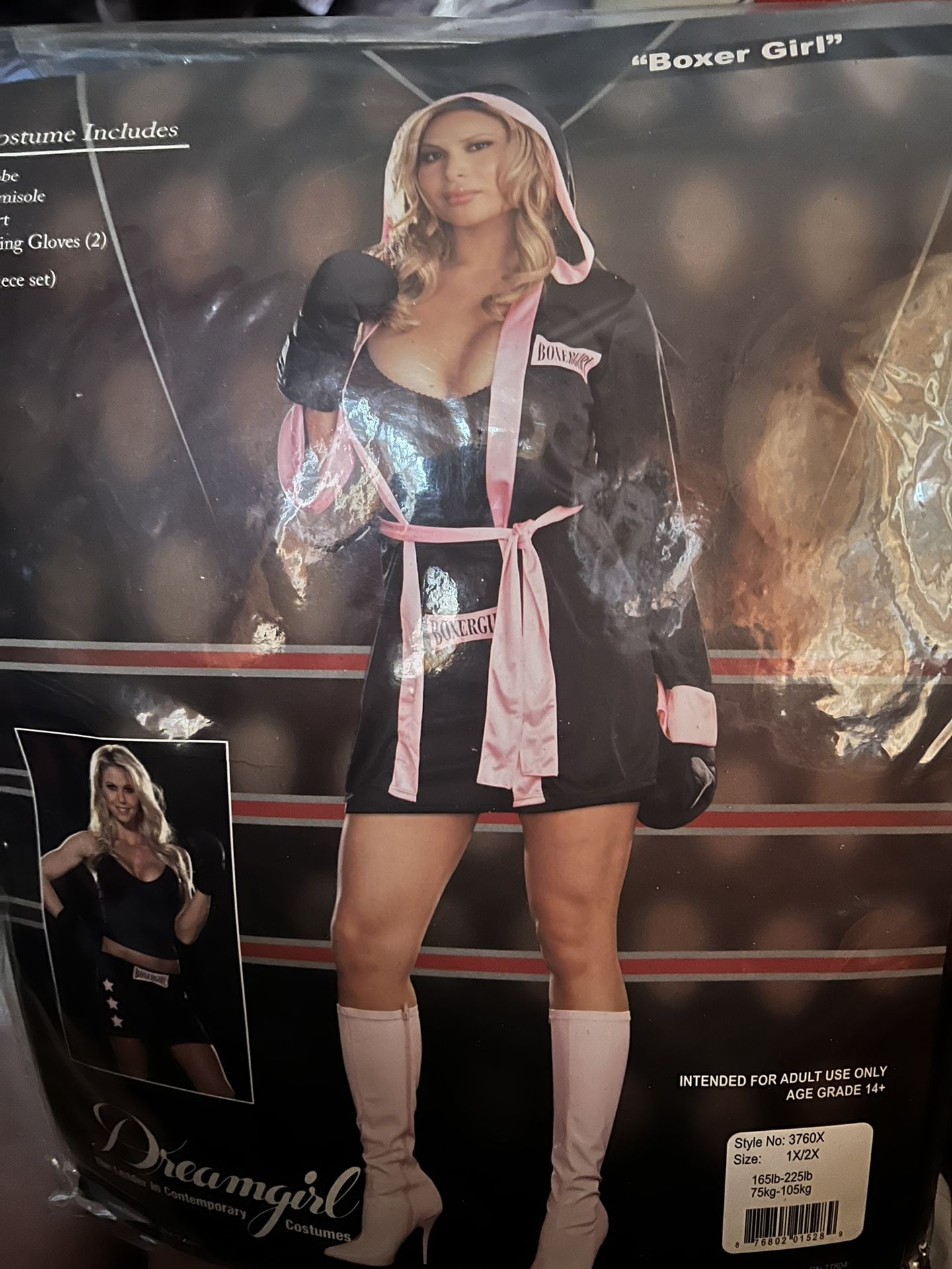 Women Boxer Girl Costume 