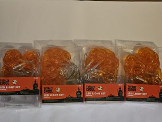4 New 10ct. Pumkin LED  light Sets