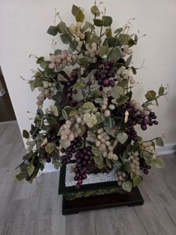 3ft tall stone Jade grapes bonsai