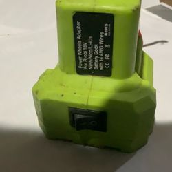 Ryobi Power wheels Etc Adapter.