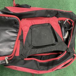 Easton Red Black Baseball Bat Bag Softball Storage Travel Back Pack 