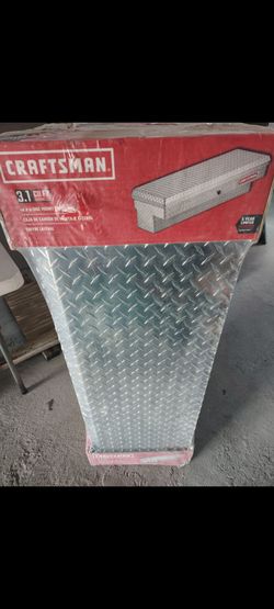 NEW Craftsman 3.1 cu ft Silver Aluminum Side Mount Truck Tool Box Low Side Rail Pickup Bed Weather Resistant