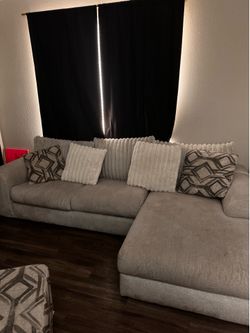 White couch from Rooms to Go
