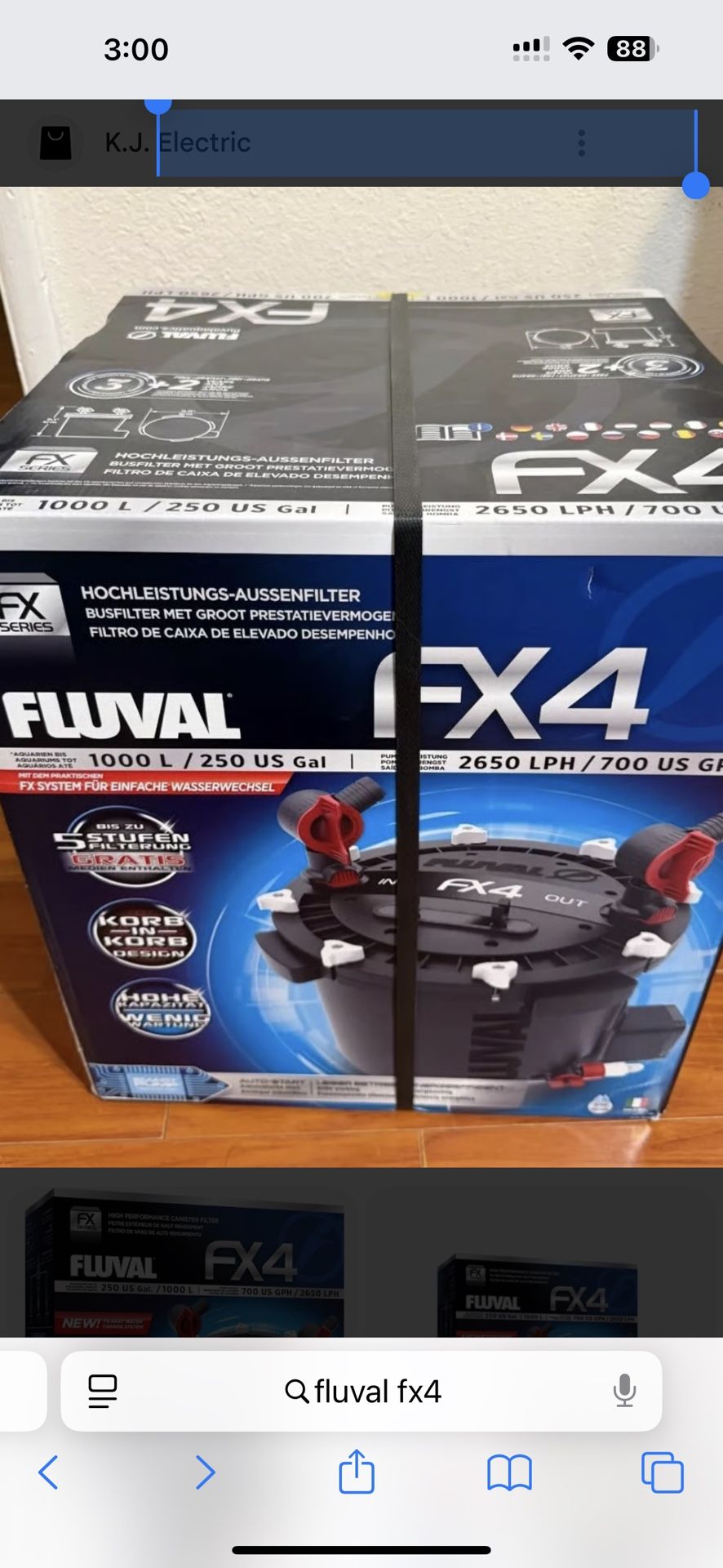 Reef Saltwater Aquarium, Fish Tank Fulval FX4