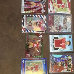 San Francisco 49Ers 8 Card Football Lot 