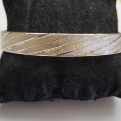 Solid Bangle Bracelet By Monet 