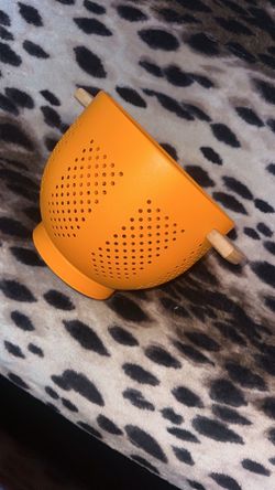 Orange Kitchen Strainer