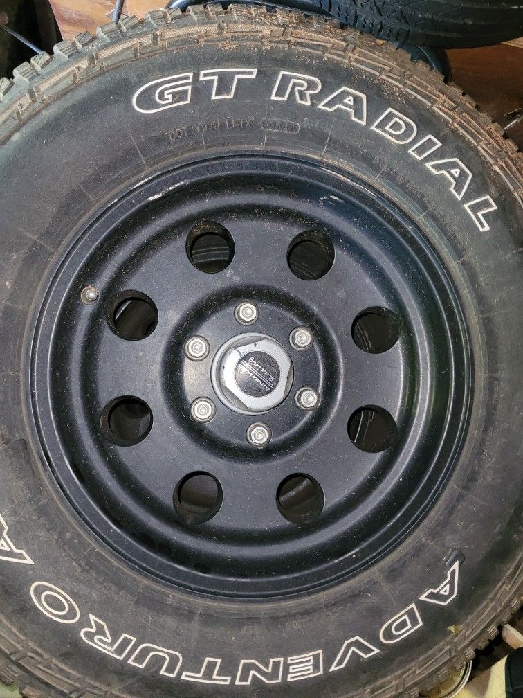 6x5.5 Bullet Hole American Racing Wheels.