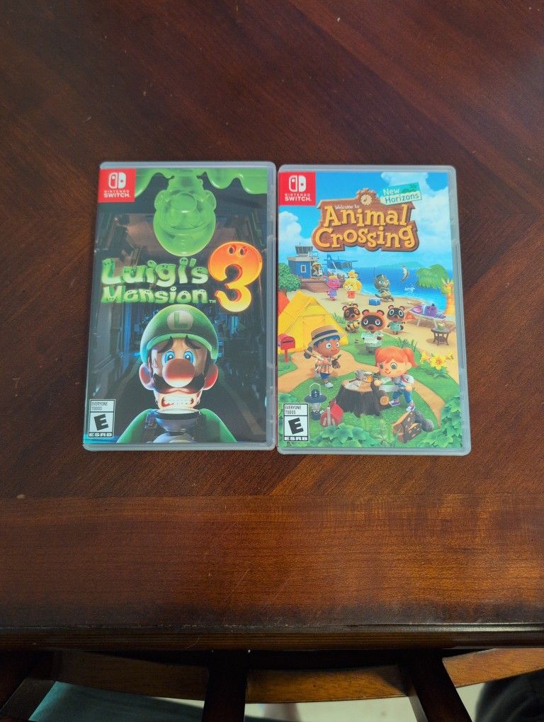 Animal Crossing: New Horizons & Luigi's Mansion 3 on Nintendo Switch