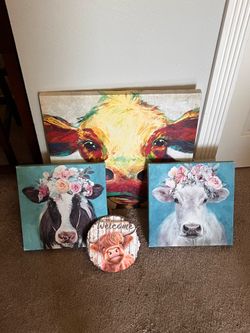 Cow wall art