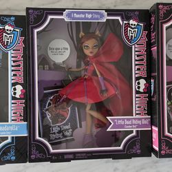 3 Monster High Story vintage dolls NRFB