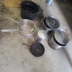 Camping Pots And Skillet Cast Iron