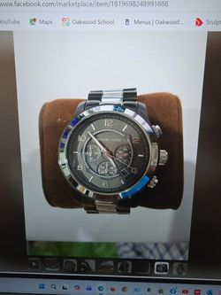 Michael Kors Runway MK8182 Men’s Chronograph Watch – Excellent Condition – Complete Set