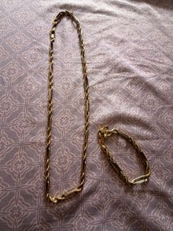 14k gold Milano set