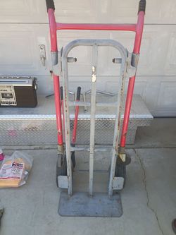 Heavy-Duty 2-in-1 Convertible Steel Hand Truck / Dolly.