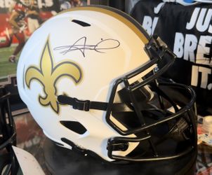 Alvin Kamara Signed New Orleans Saints Lunar Rep Helmet