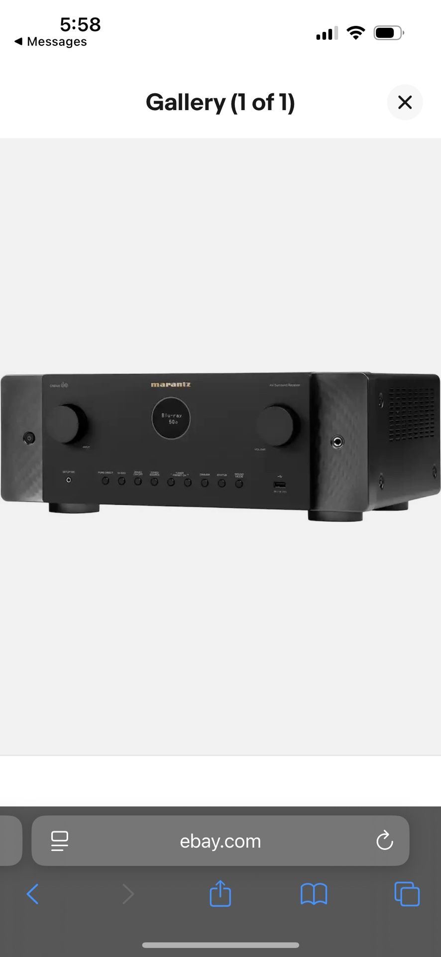 Marantz Cinema 60 7.2 Channel 8K Home Theater Receiver