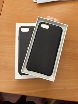 Apple iPhone SE Leather Case Black